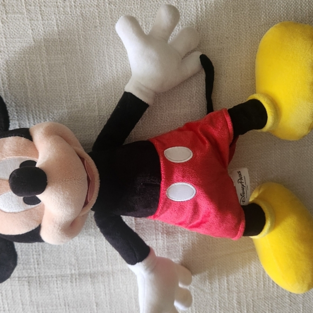 Disney Mickey Mouse Plush Toy Red and Black Stuffed Animal